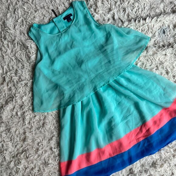 Tommy Hilfiger Colorful Sleeveless Tiered Dress Size 8 - Picture 1 of 6